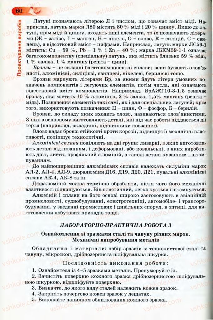 Страница 60 | Підручник Трудове навчання 8 клас Б.М. Терещук, В.І. Туташинський, В.К. Загорний 2008 Технічні види праці