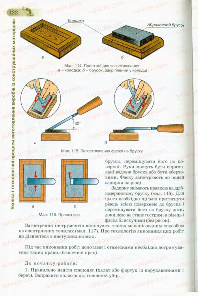 Страница 122 | Підручник Трудове навчання 8 клас Б.М. Терещук, В.І. Туташинський, В.К. Загорний 2008 Технічні види праці