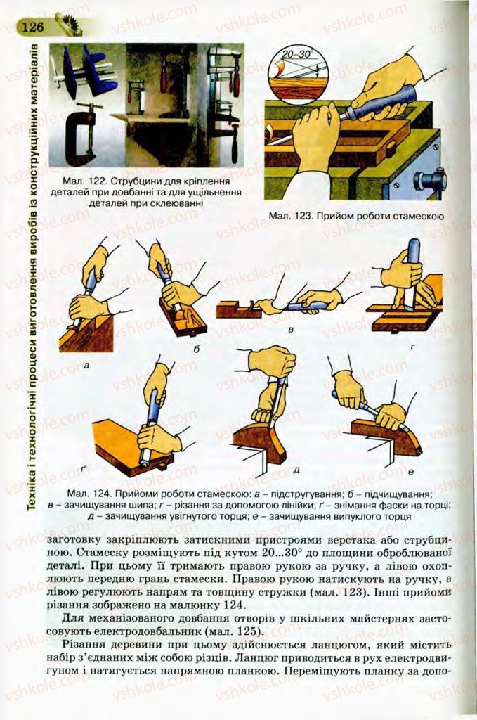 Страница 126 | Підручник Трудове навчання 8 клас Б.М. Терещук, В.І. Туташинський, В.К. Загорний 2008 Технічні види праці