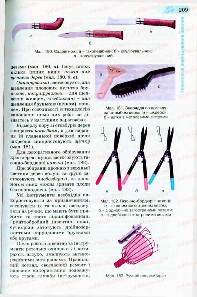 Страница 209 | Підручник Трудове навчання 8 клас Б.М. Терещук, В.І. Туташинський, В.К. Загорний 2008 Технічні види праці