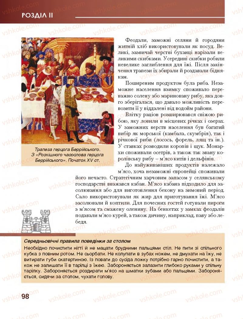 Страница 98 | Підручник Всесвітня історія 7 клас О.І. Бонь, О.Л. Іванюк 2015