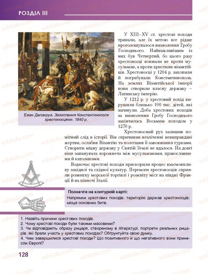 Страница 128 | Підручник Всесвітня історія 7 клас О.І. Бонь, О.Л. Іванюк 2015