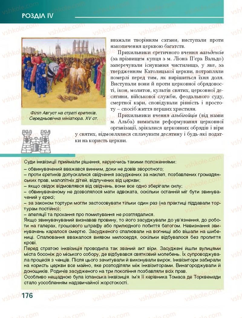 Страница 176 | Підручник Всесвітня історія 7 клас О.І. Бонь, О.Л. Іванюк 2015