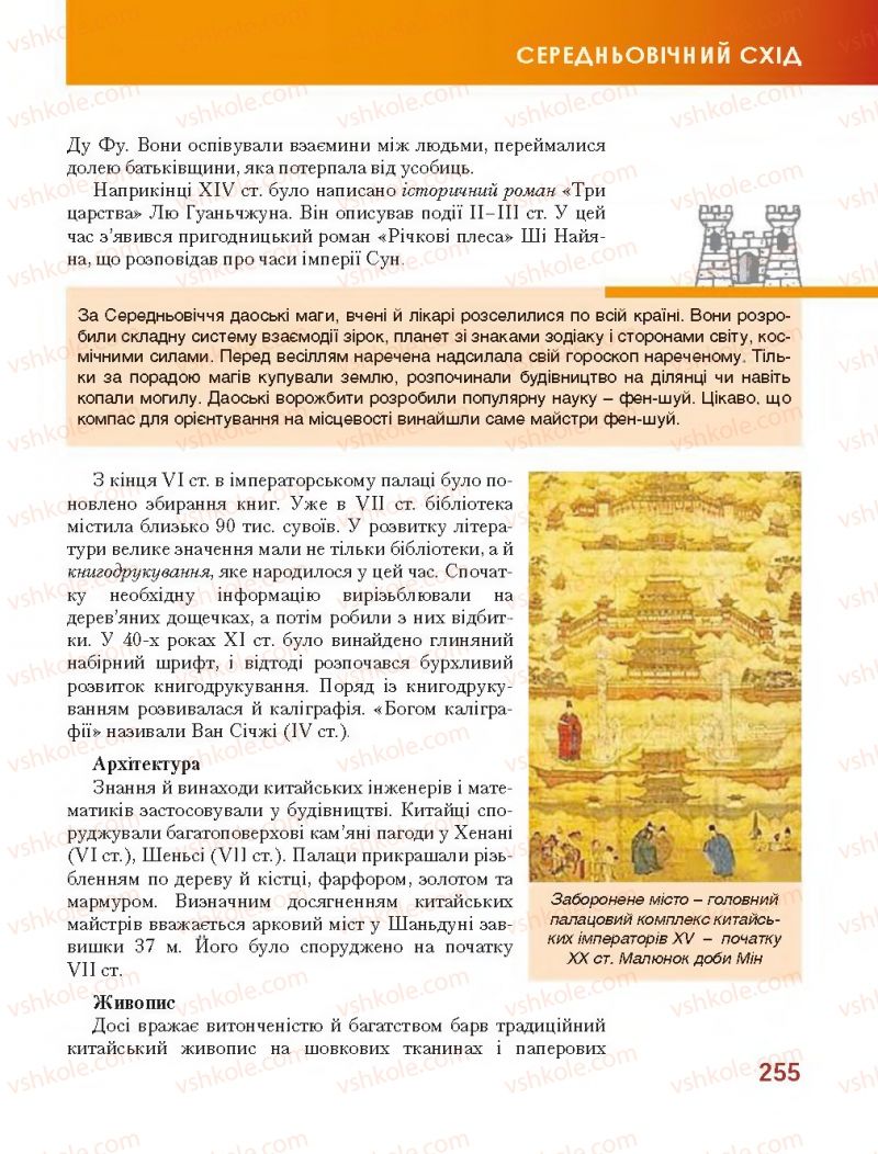Страница 255 | Підручник Всесвітня історія 7 клас О.І. Бонь, О.Л. Іванюк 2015