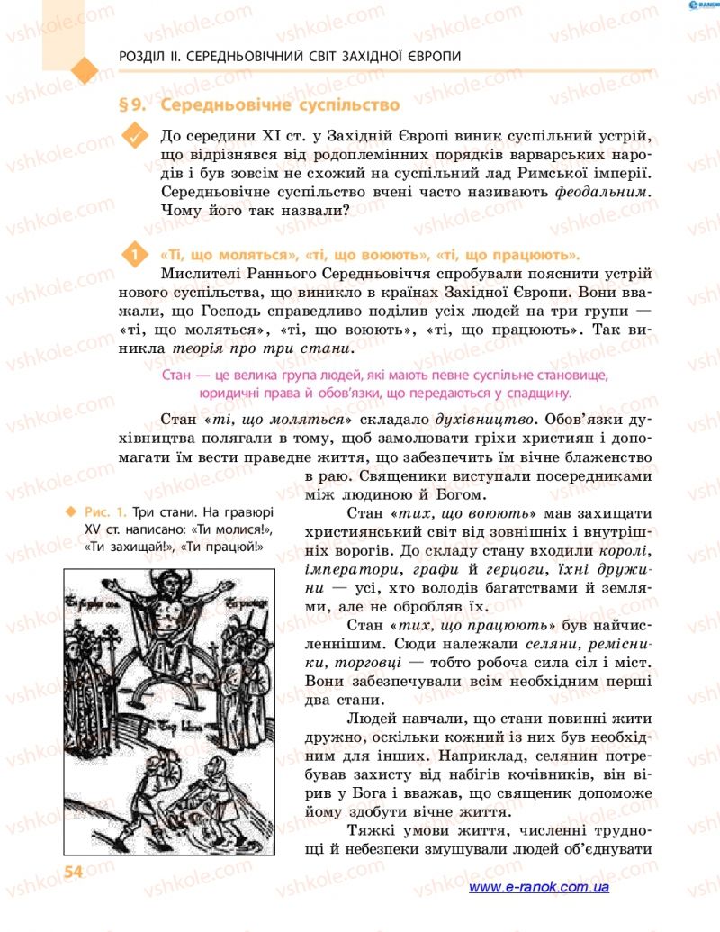 Страница 54 | Підручник Всесвітня історія 7 клас С.В. Д’ячков 2015