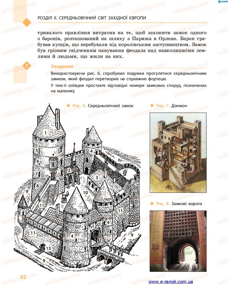 Страница 62 | Підручник Всесвітня історія 7 клас С.В. Д’ячков 2015