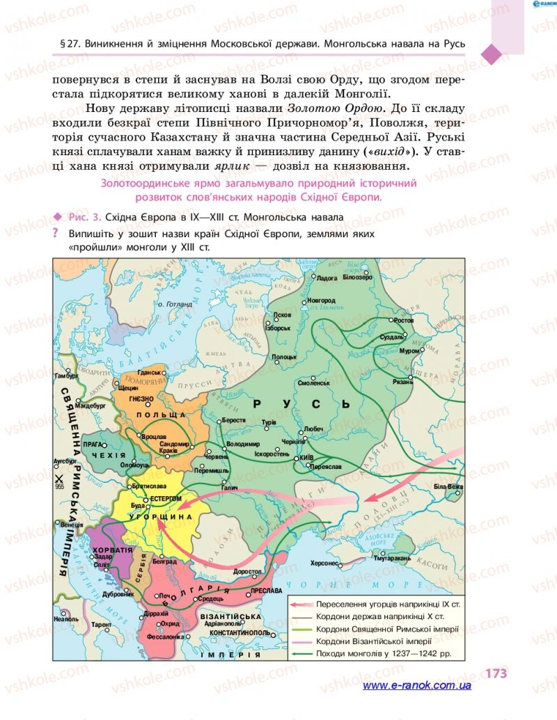 Страница 173 | Підручник Всесвітня історія 7 клас С.В. Д’ячков 2015