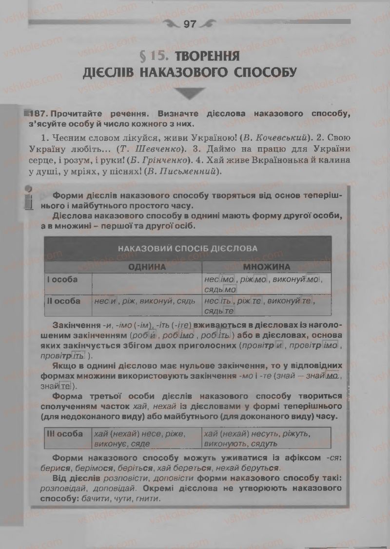 Страница 97 | Підручник Українська мова 7 клас О.П. Глазова 2015