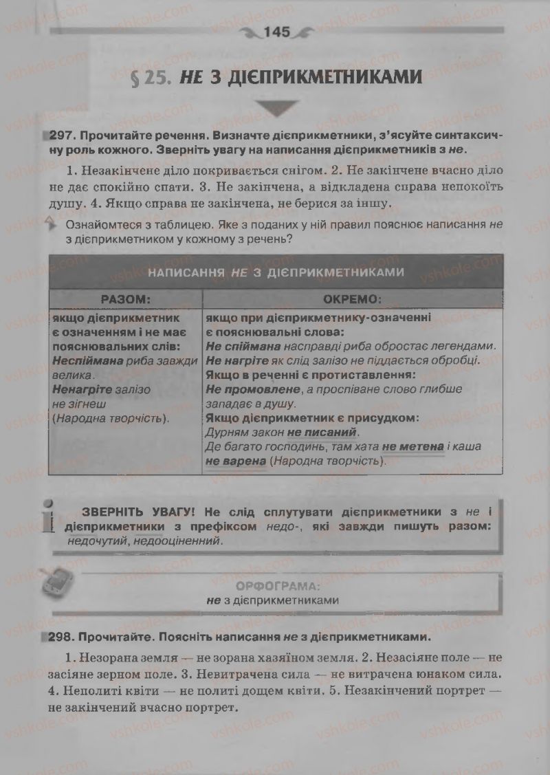 Страница 145 | Підручник Українська мова 7 клас О.П. Глазова 2015