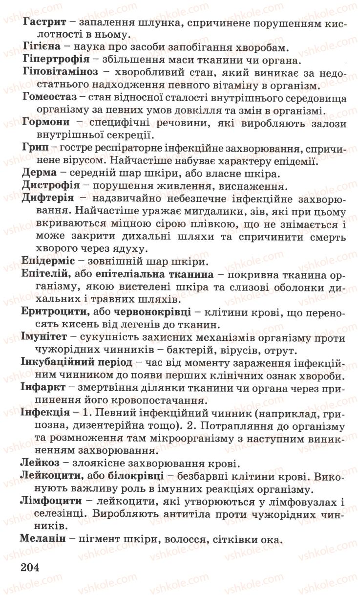 Страница 204 | Підручник Основи здоров'я 7 клас Н.М. Поліщук 2007