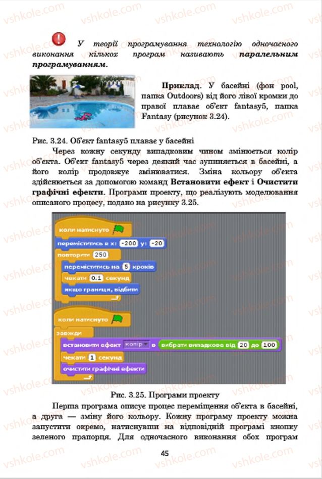 Страница 45 | Підручник Інформатика 7 клас А.М. Гуржій, В.В. Лапінський, Л.А. Карташова, В.Д. Руденко 2015