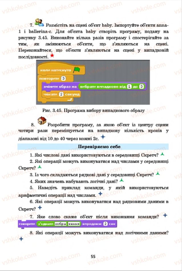 Страница 55 | Підручник Інформатика 7 клас А.М. Гуржій, В.В. Лапінський, Л.А. Карташова, В.Д. Руденко 2015