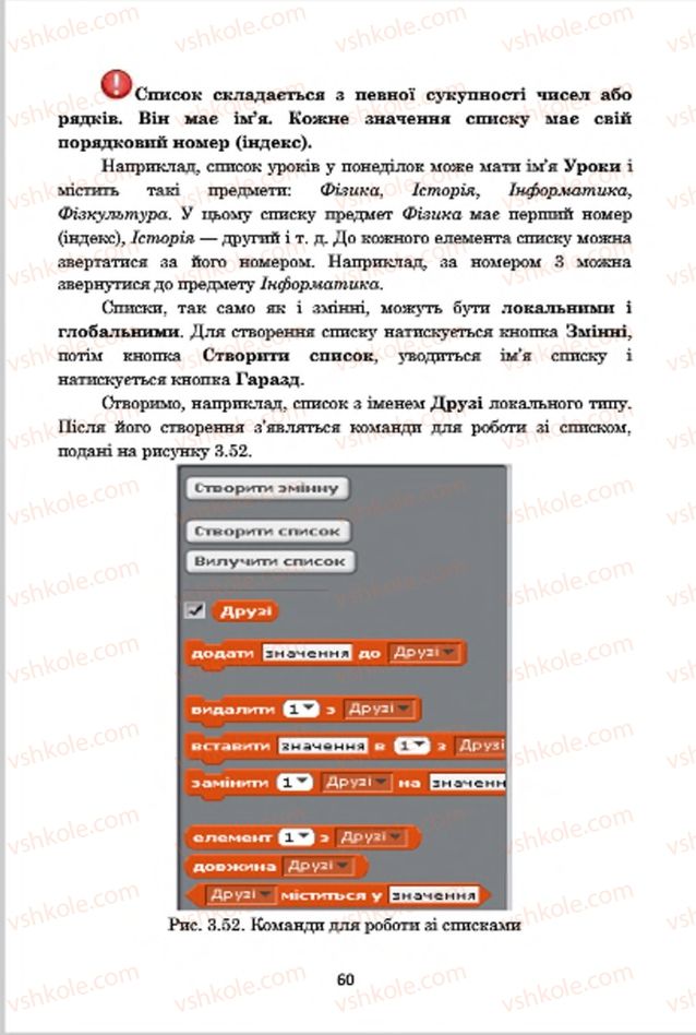 Страница 60 | Підручник Інформатика 7 клас А.М. Гуржій, В.В. Лапінський, Л.А. Карташова, В.Д. Руденко 2015