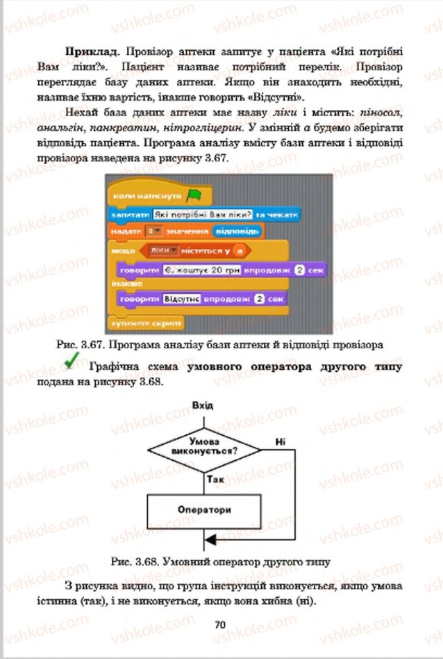 Страница 70 | Підручник Інформатика 7 клас А.М. Гуржій, В.В. Лапінський, Л.А. Карташова, В.Д. Руденко 2015
