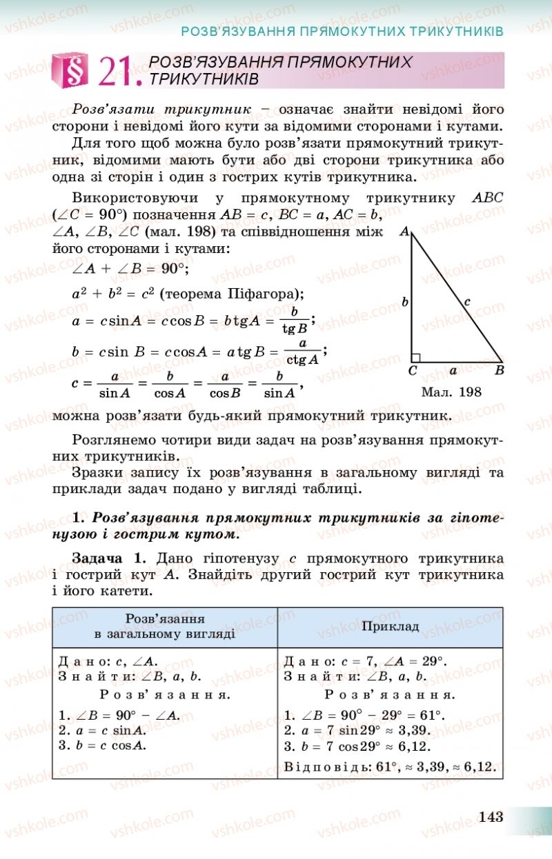 Страница 143 | Підручник Геометрія 8 клас О.С. Істер 2016