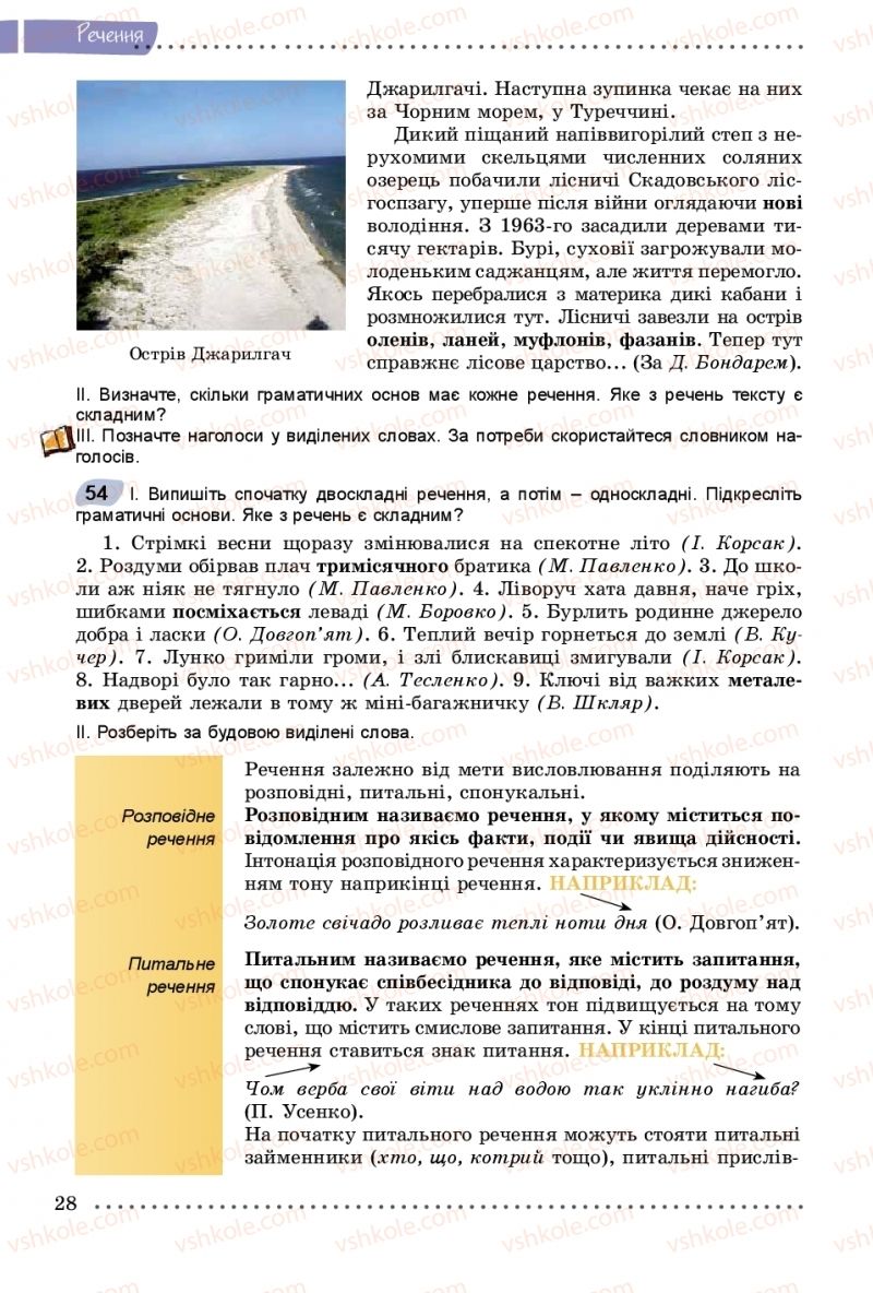 Страница 28 | Підручник Українська мова 8 клас В.В. Заболотний, О.В. Заболотний 2016