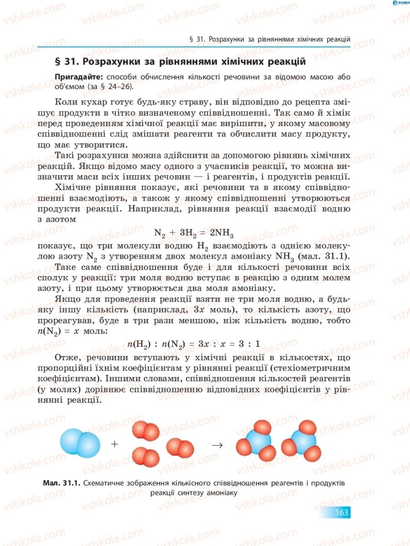 Страница 163 | Підручник Хімія 8 клас О.В. Григорович 2016
