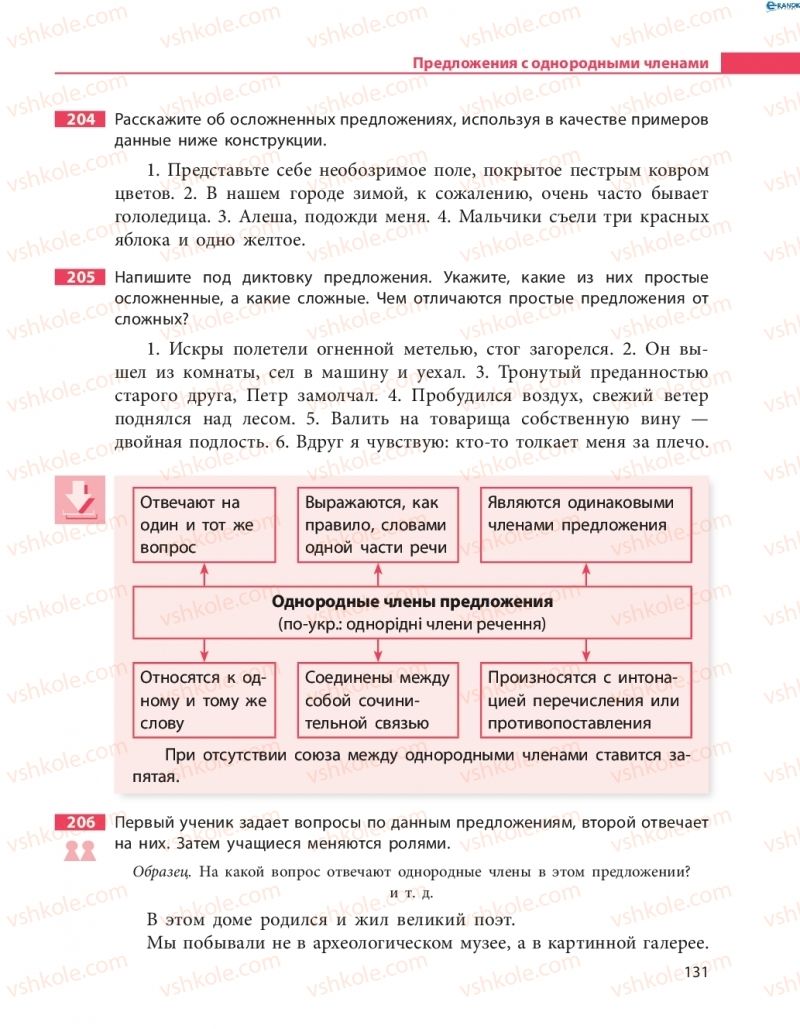 Страница 131 | Підручник Русский язык 8 клас Н.Ф. Баландина 2016 8 год обучения