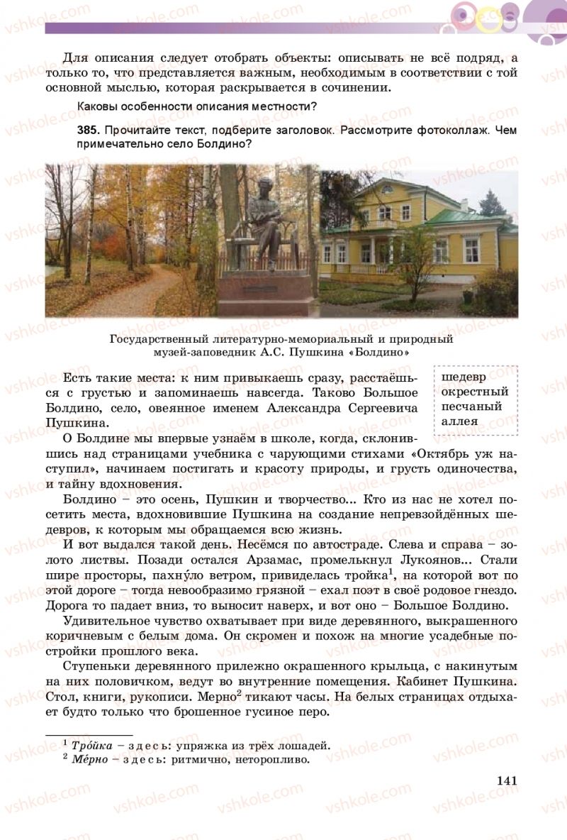 Страница 141 | Підручник Русский язык 8 клас Т.М. Полякова, Е.И. Самонова 2016 4 год обучения