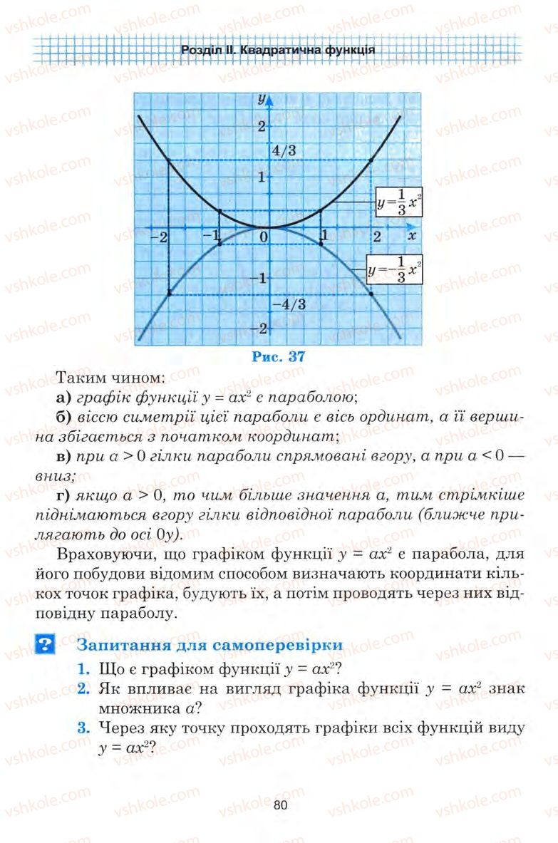 Страница 80 | Підручник Алгебра 9 клас Ю.І. Мальований, Г.М. Литвиненко, Г.М. Возняк 2009