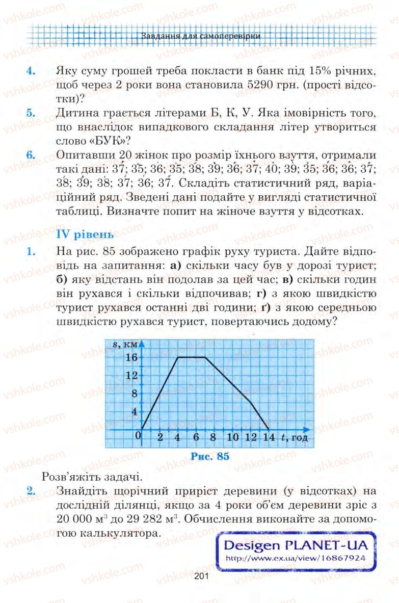 Страница 201 | Підручник Алгебра 9 клас Ю.І. Мальований, Г.М. Литвиненко, Г.М. Возняк 2009