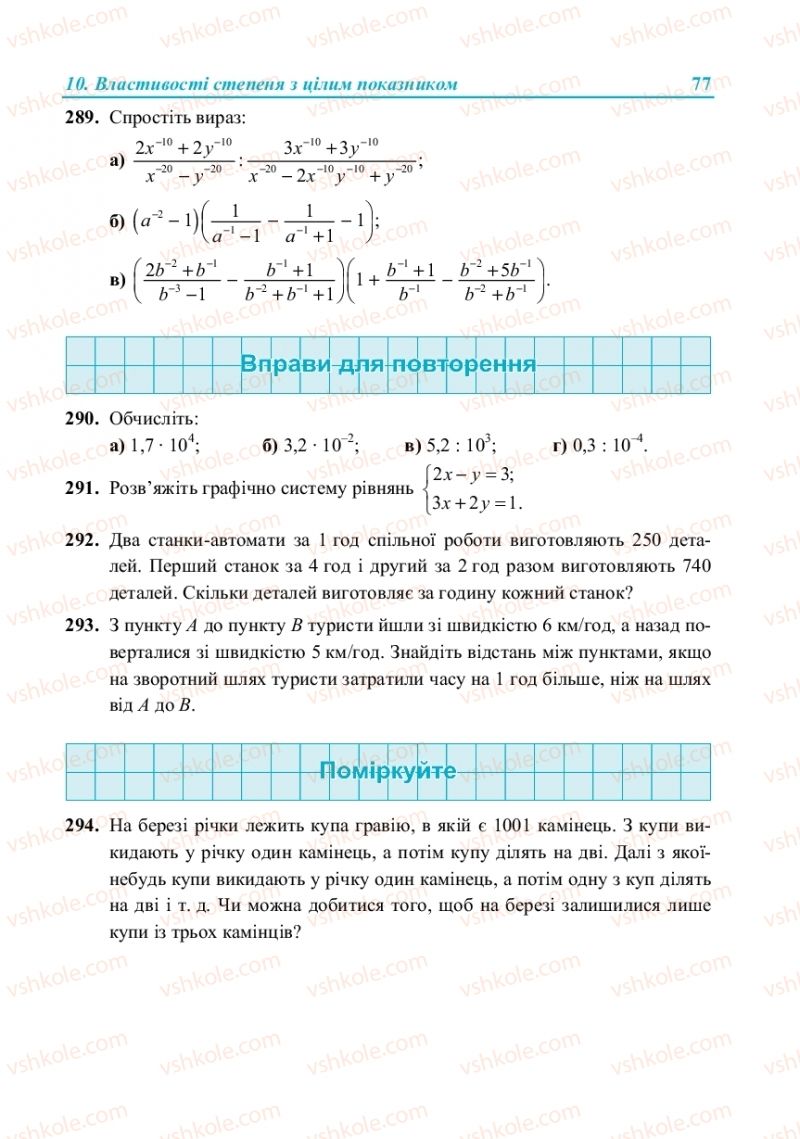 Страница 77 | Підручник Алгебра 8 клас В.Р. Кравчук, М.В. Підручна, Г.М. Янченко 2016