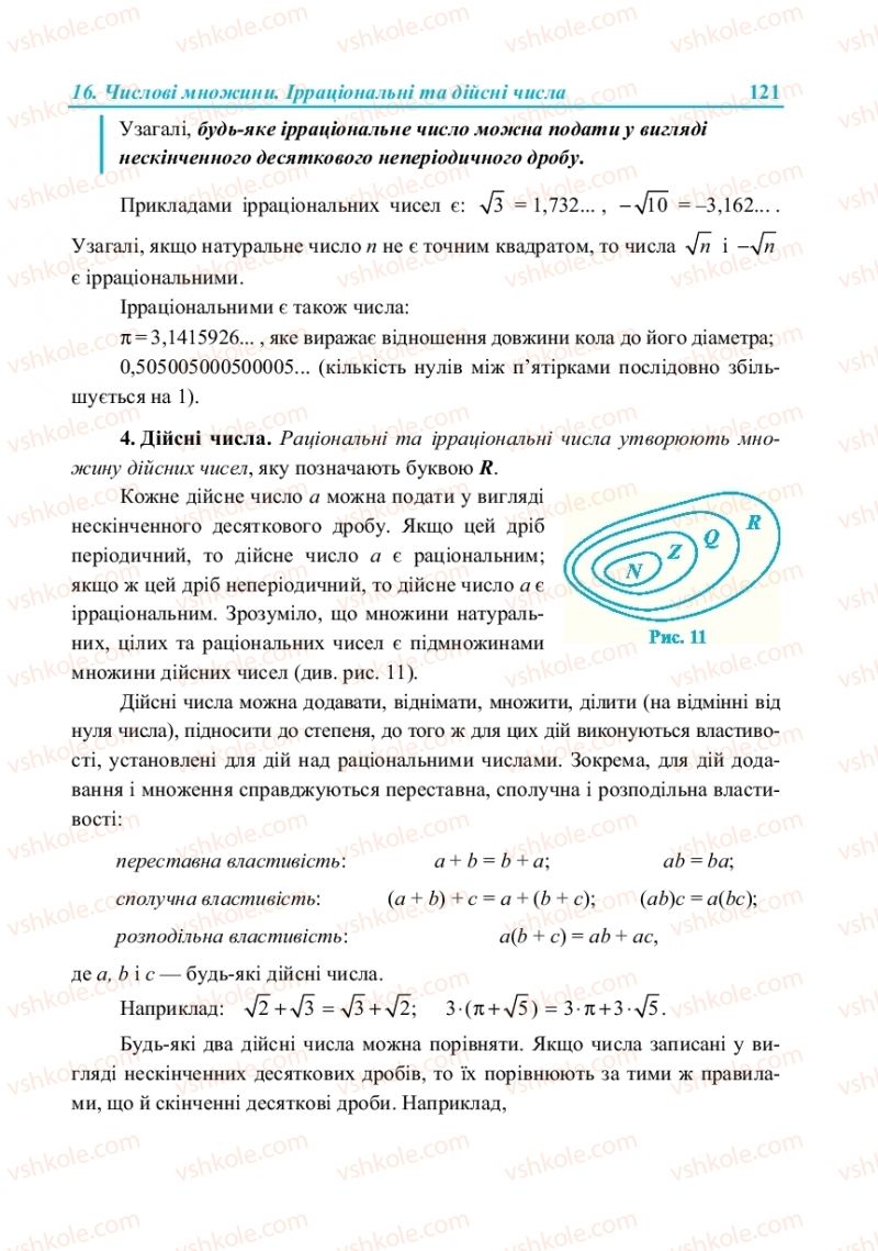 Страница 121 | Підручник Алгебра 8 клас В.Р. Кравчук, М.В. Підручна, Г.М. Янченко 2016