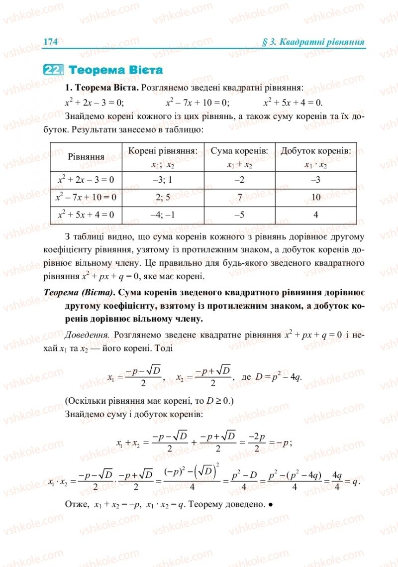 Страница 174 | Підручник Алгебра 8 клас В.Р. Кравчук, М.В. Підручна, Г.М. Янченко 2016