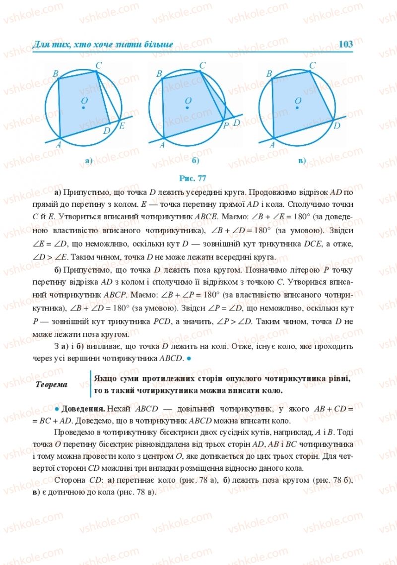 Страница 103 | Підручник Геометрія 8 клас О.М. Роганін, А.М. Капіносов, Л.І. Кондратьєва 2016