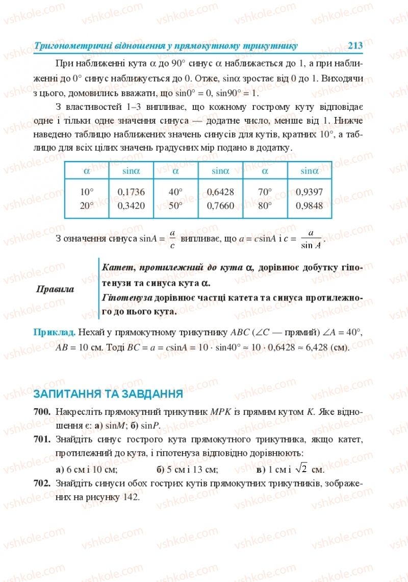 Страница 213 | Підручник Геометрія 8 клас О.М. Роганін, А.М. Капіносов, Л.І. Кондратьєва 2016