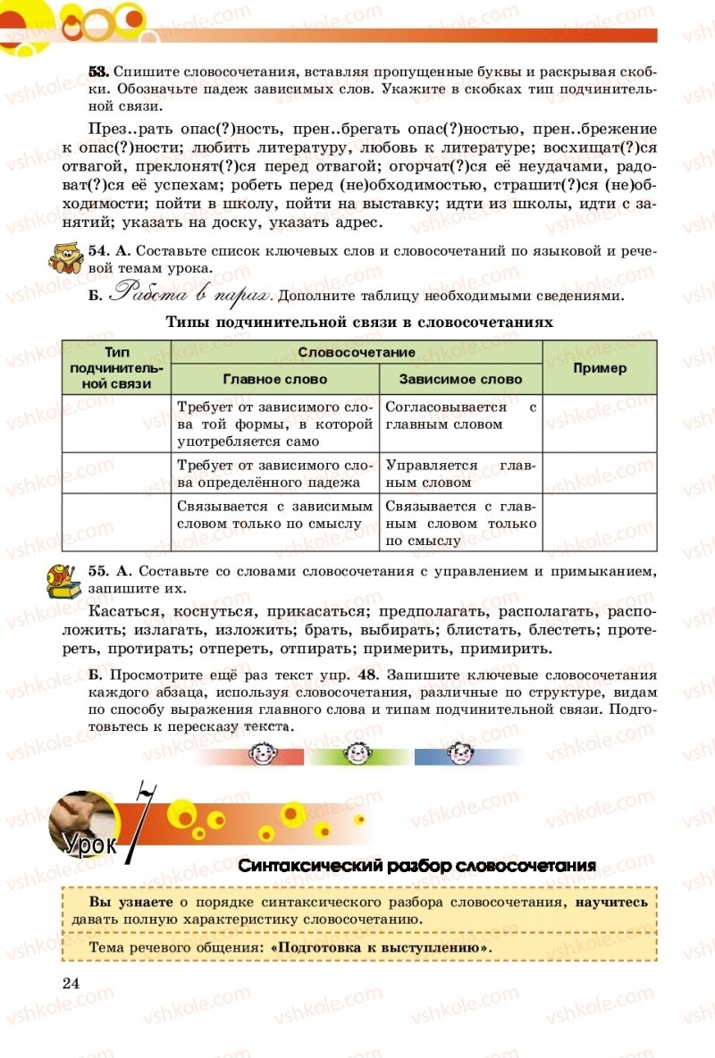 Страница 24 | Підручник Русский язык 8 клас Т.М. Полякова, Е.И. Самонова, А.Н. Приймак 2016 8 год обучения