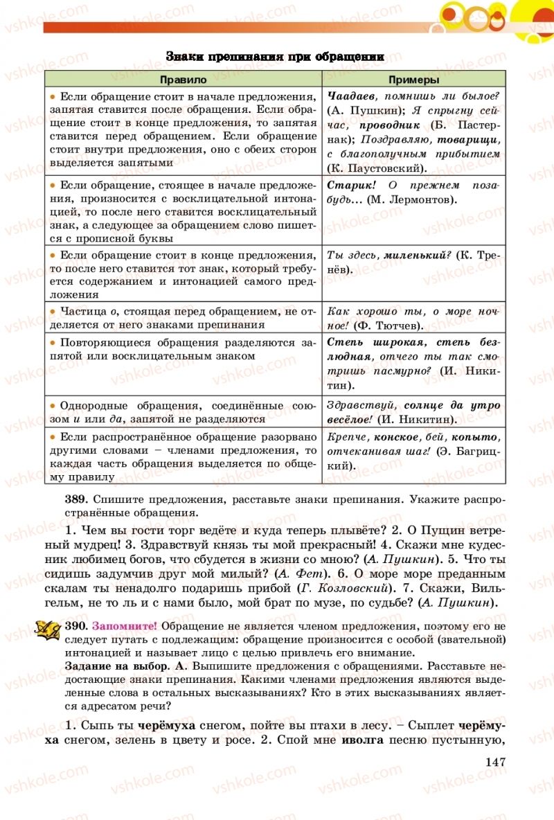 Страница 147 | Підручник Русский язык 8 клас Т.М. Полякова, Е.И. Самонова, А.Н. Приймак 2016 8 год обучения