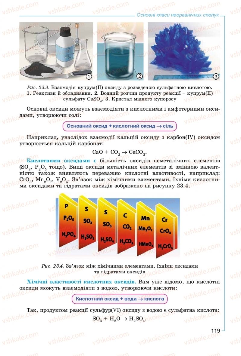 Страница 119 | Підручник Хімія 8 клас Г.А. Лашевська, А.А. Лашевська 2016