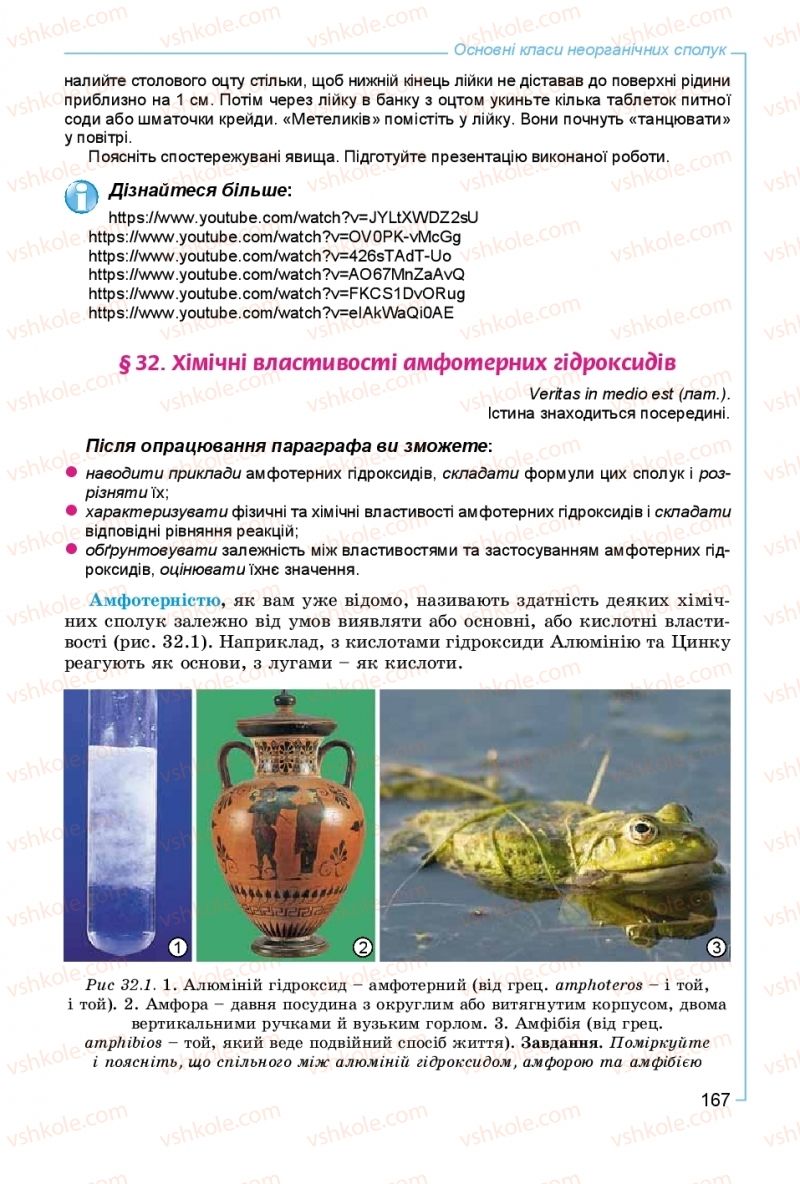 Страница 167 | Підручник Хімія 8 клас Г.А. Лашевська, А.А. Лашевська 2016