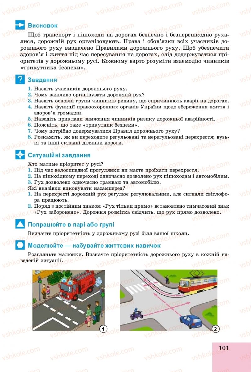 Страница 101 | Підручник Основи здоров'я 8 клас Т.Є. Бойченко, І.П. Василашко, О.К. Бурська 2016