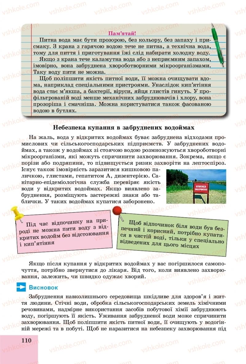 Страница 110 | Підручник Основи здоров'я 8 клас Т.Є. Бойченко, І.П. Василашко, О.К. Бурська 2016
