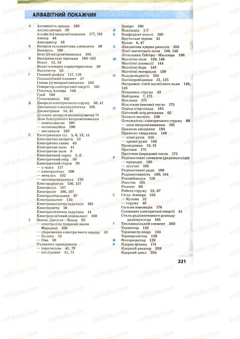 Страница 221 | Підручник Фізика 9 клас Ф.Я. Божинова, M.М. Кірюхін, О.О. Кірюхіна 2009