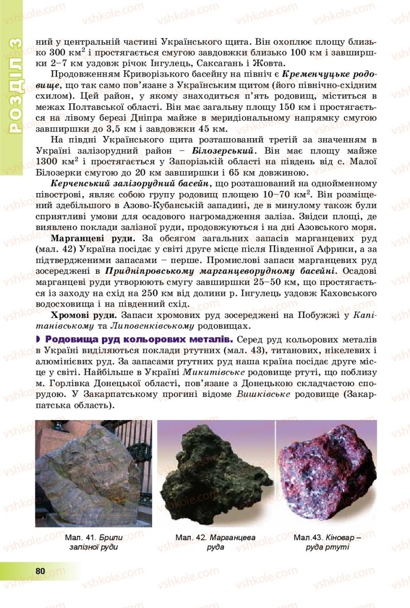 Страница 80 | Підручник Географія 8 клас В.Ю. Пестушко, Г.Ш. Уварова, А.І. Довгань 2016