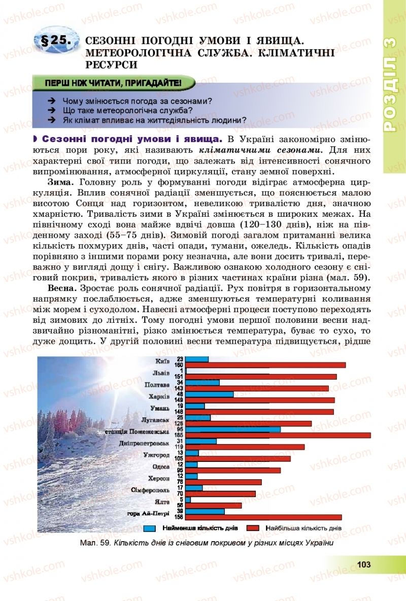 Страница 103 | Підручник Географія 8 клас В.Ю. Пестушко, Г.Ш. Уварова, А.І. Довгань 2016