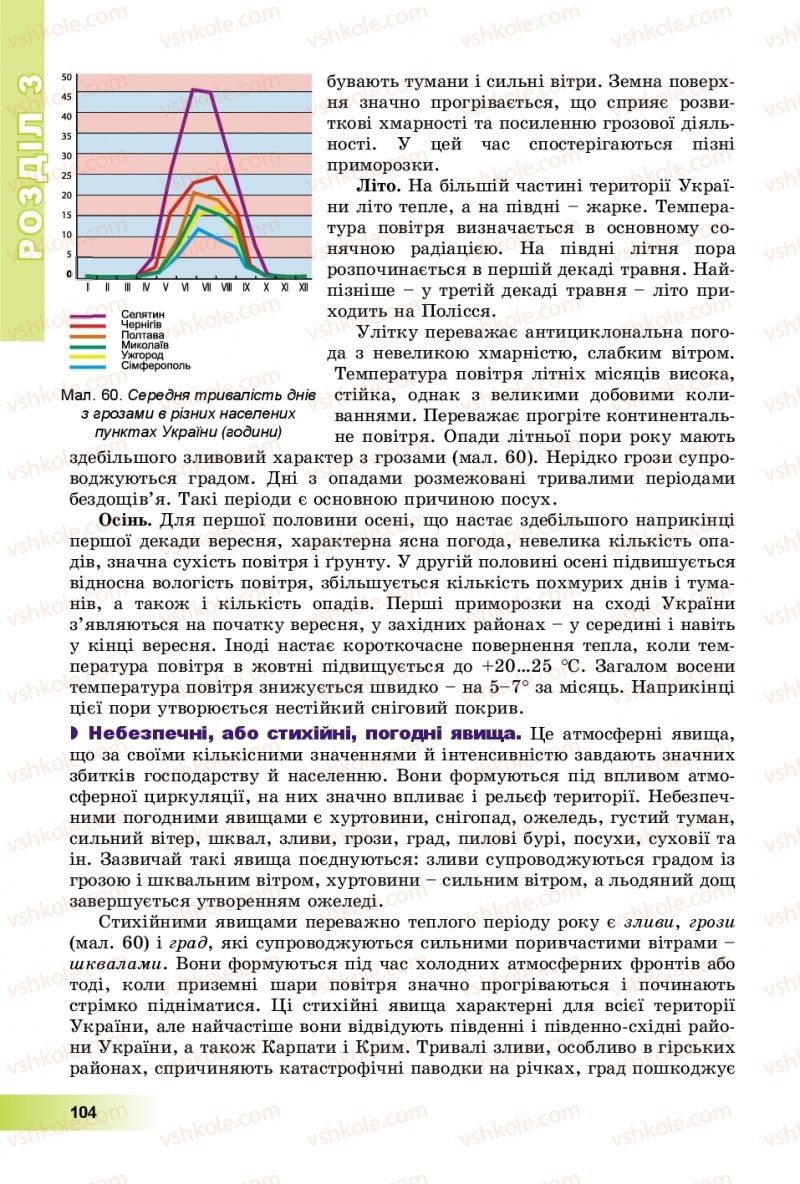 Страница 104 | Підручник Географія 8 клас В.Ю. Пестушко, Г.Ш. Уварова, А.І. Довгань 2016