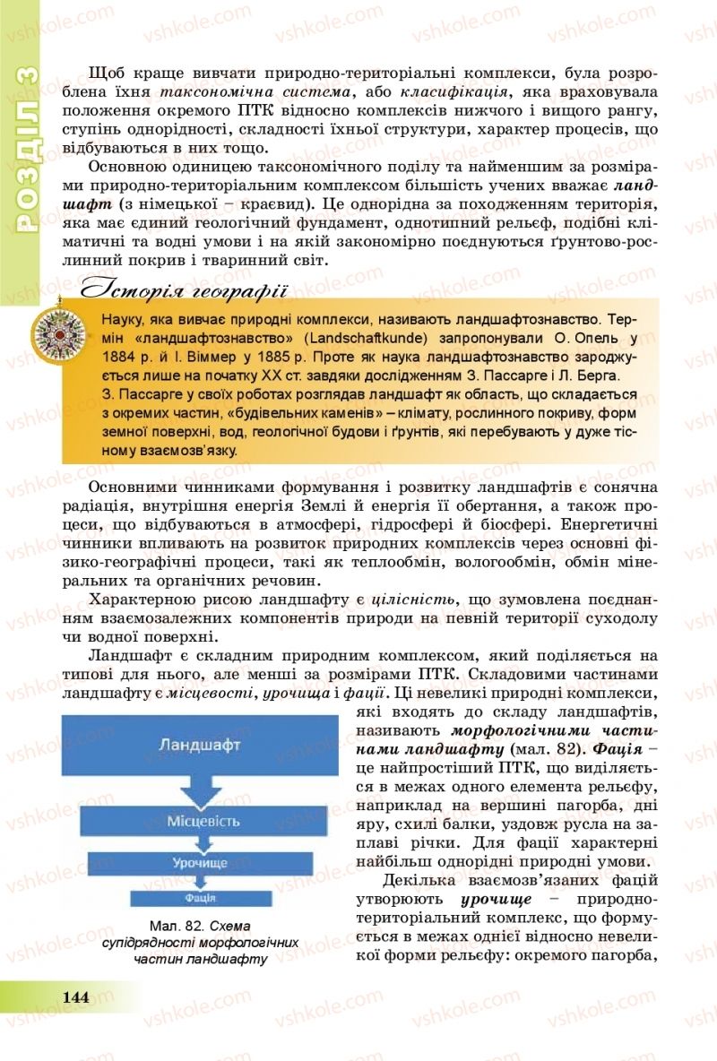 Страница 144 | Підручник Географія 8 клас В.Ю. Пестушко, Г.Ш. Уварова, А.І. Довгань 2016
