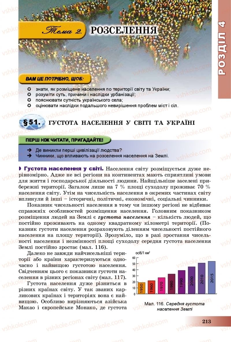 Страница 213 | Підручник Географія 8 клас В.Ю. Пестушко, Г.Ш. Уварова, А.І. Довгань 2016