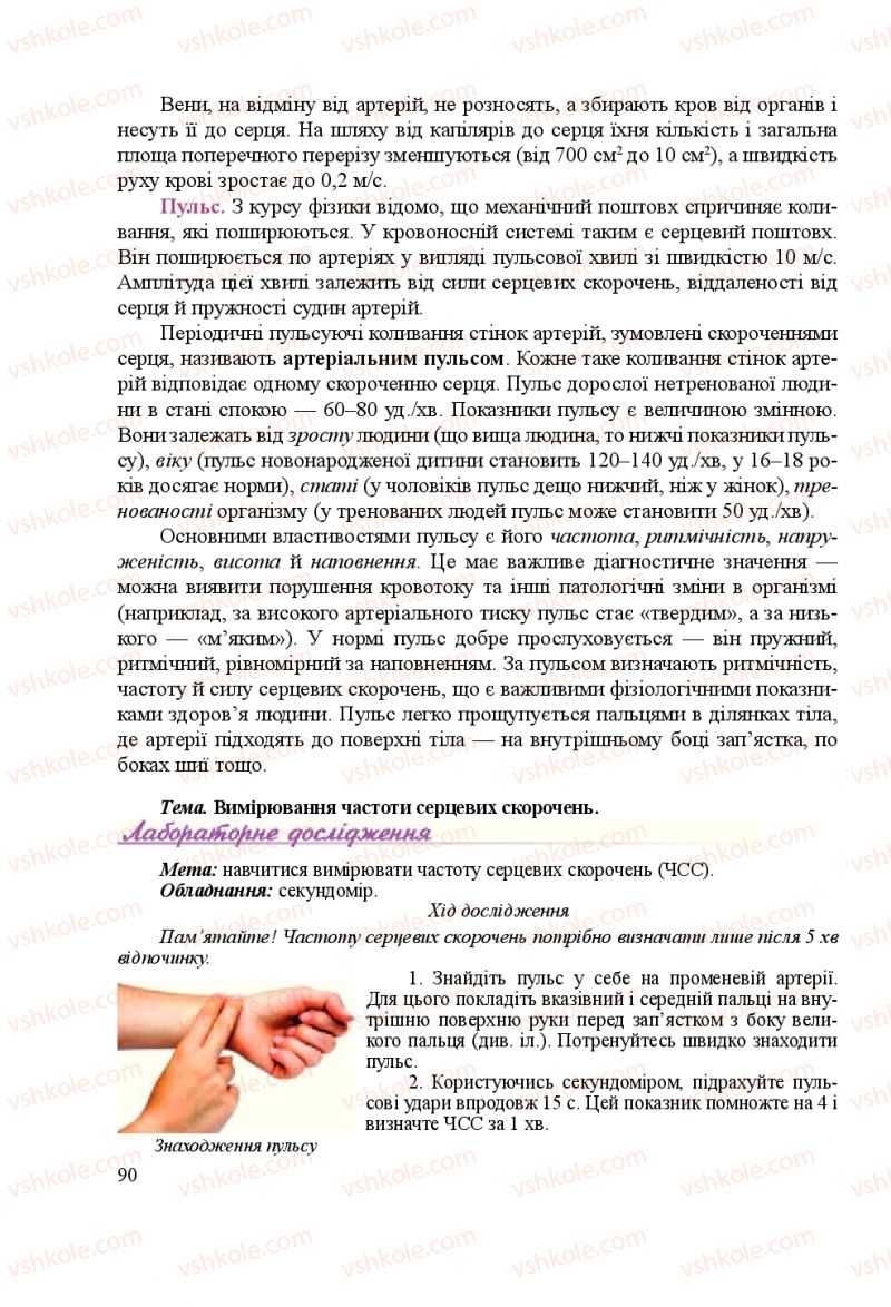 Страница 90 | Підручник Біологія 8 клас Н.Й. Міщук, Г.Я. Жирська, А.В. Степанюк, Л.С. Барна 2016