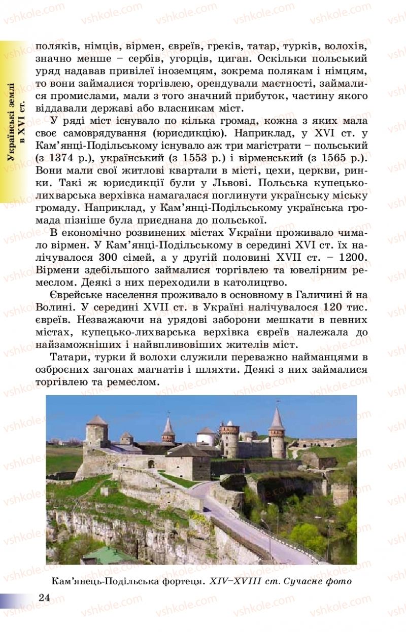 Страница 24 | Підручник Історія України 8 клас Г.К. Швидько, П.О. Чорнобай 2016
