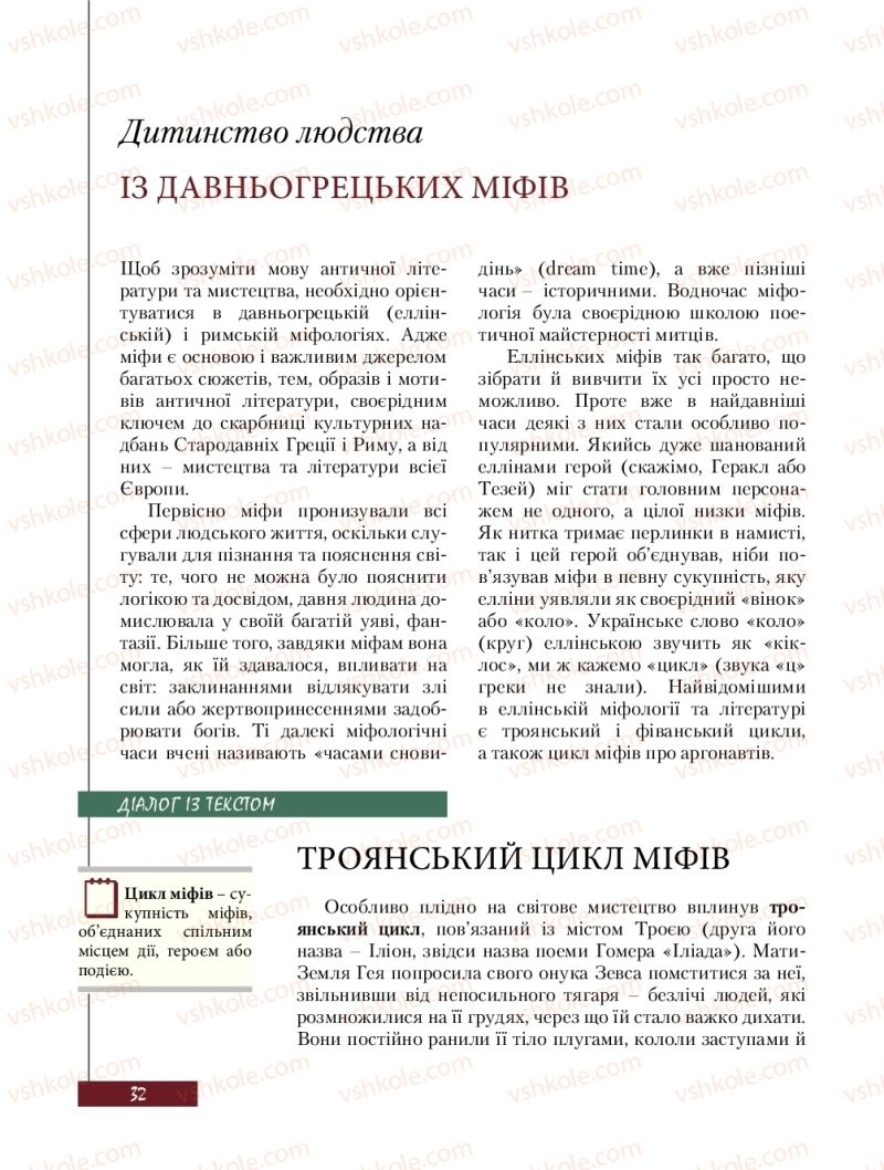 Страница 32 | Підручник Зарубіжна література 8 клас Ю.І. Ковбасенко, Л.В. Ковбасенко 2016