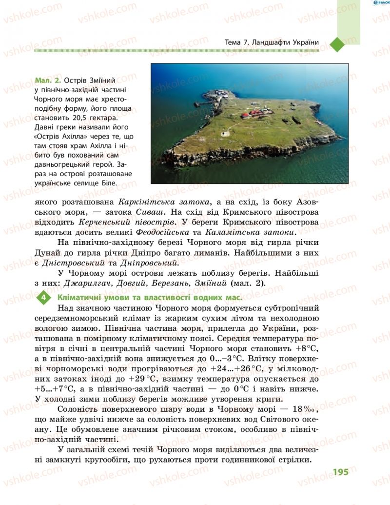 Страница 195 | Підручник Географія 8 клас Г.Д. Довгань, О.Г. Стадник 2016