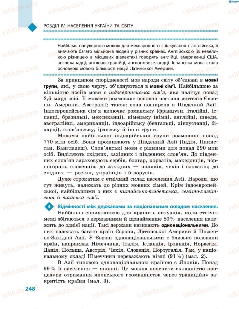 Страница 248 | Підручник Географія 8 клас Г.Д. Довгань, О.Г. Стадник 2016