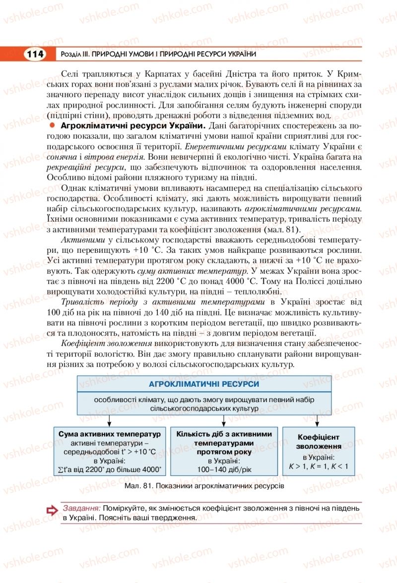 Страница 114 | Підручник Географія 8 клас С.Г. Кобернік, Р.Р. Коваленко 2016