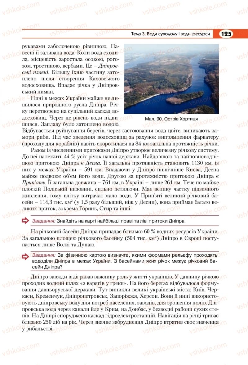 Страница 125 | Підручник Географія 8 клас С.Г. Кобернік, Р.Р. Коваленко 2016