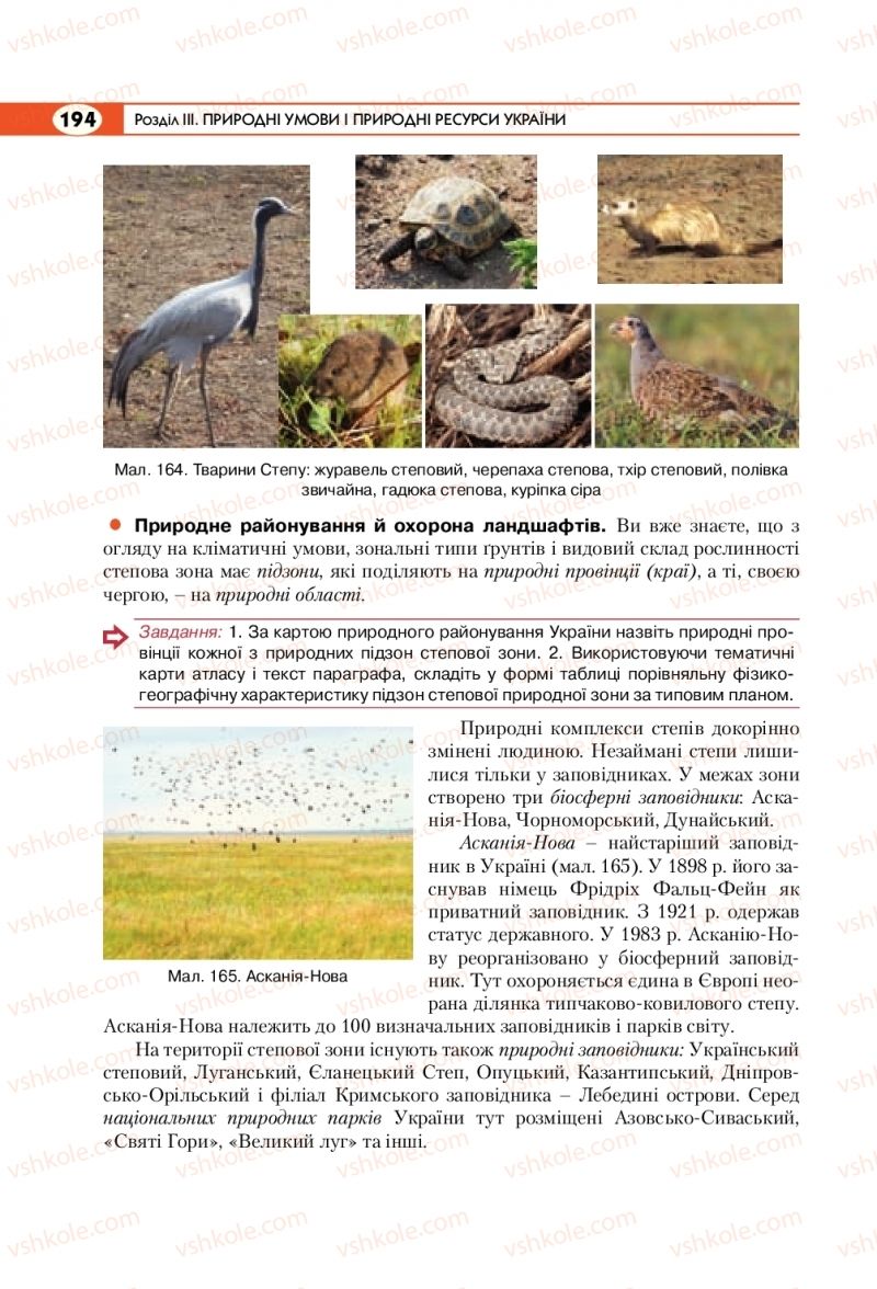 Страница 194 | Підручник Географія 8 клас С.Г. Кобернік, Р.Р. Коваленко 2016